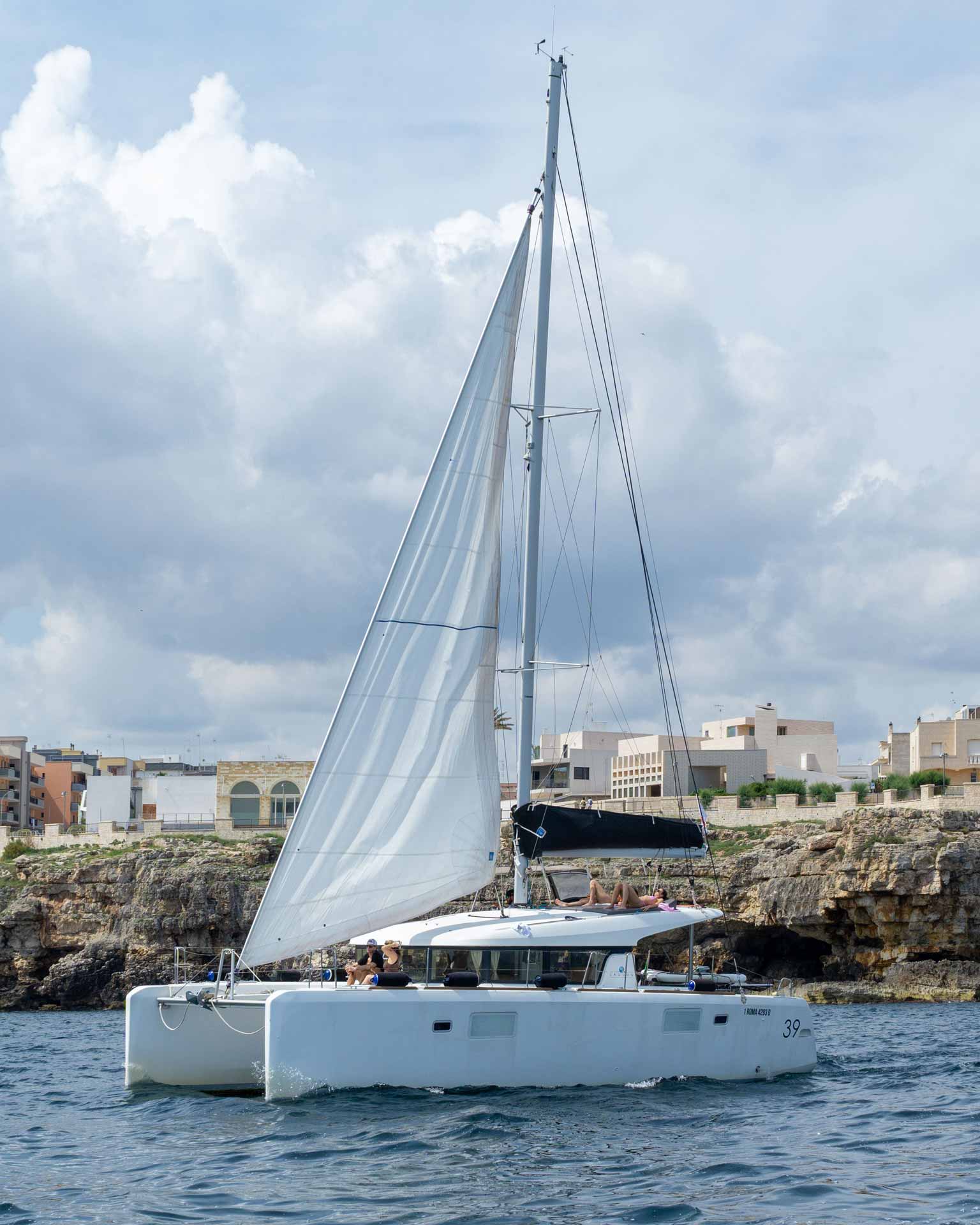 Lagoon 39 catamaran bow
