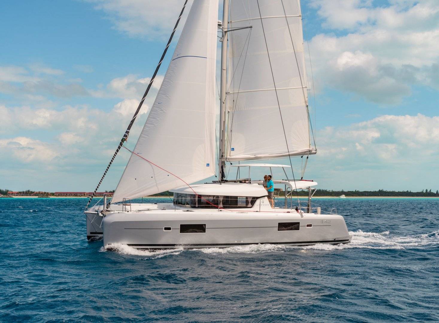 Lagoon 42 catamaran saloon