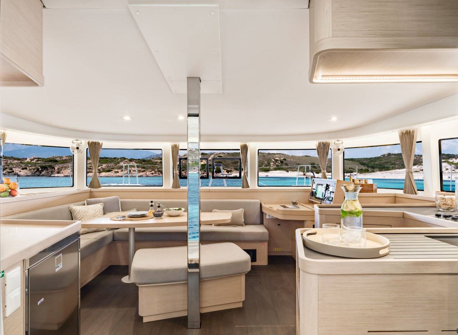 Lagoon 42 catamaran galley