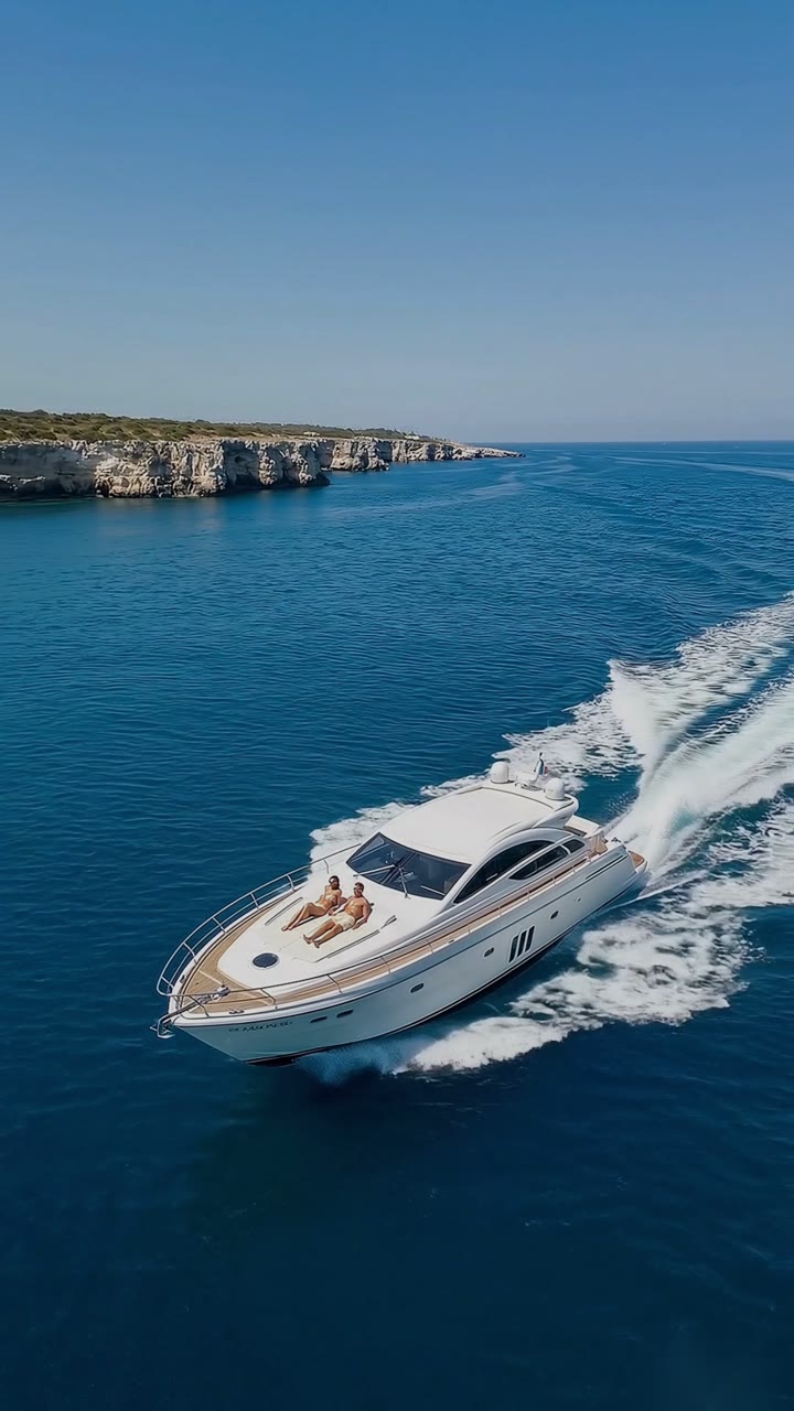 Private yacht charter experience along the Puglia coast