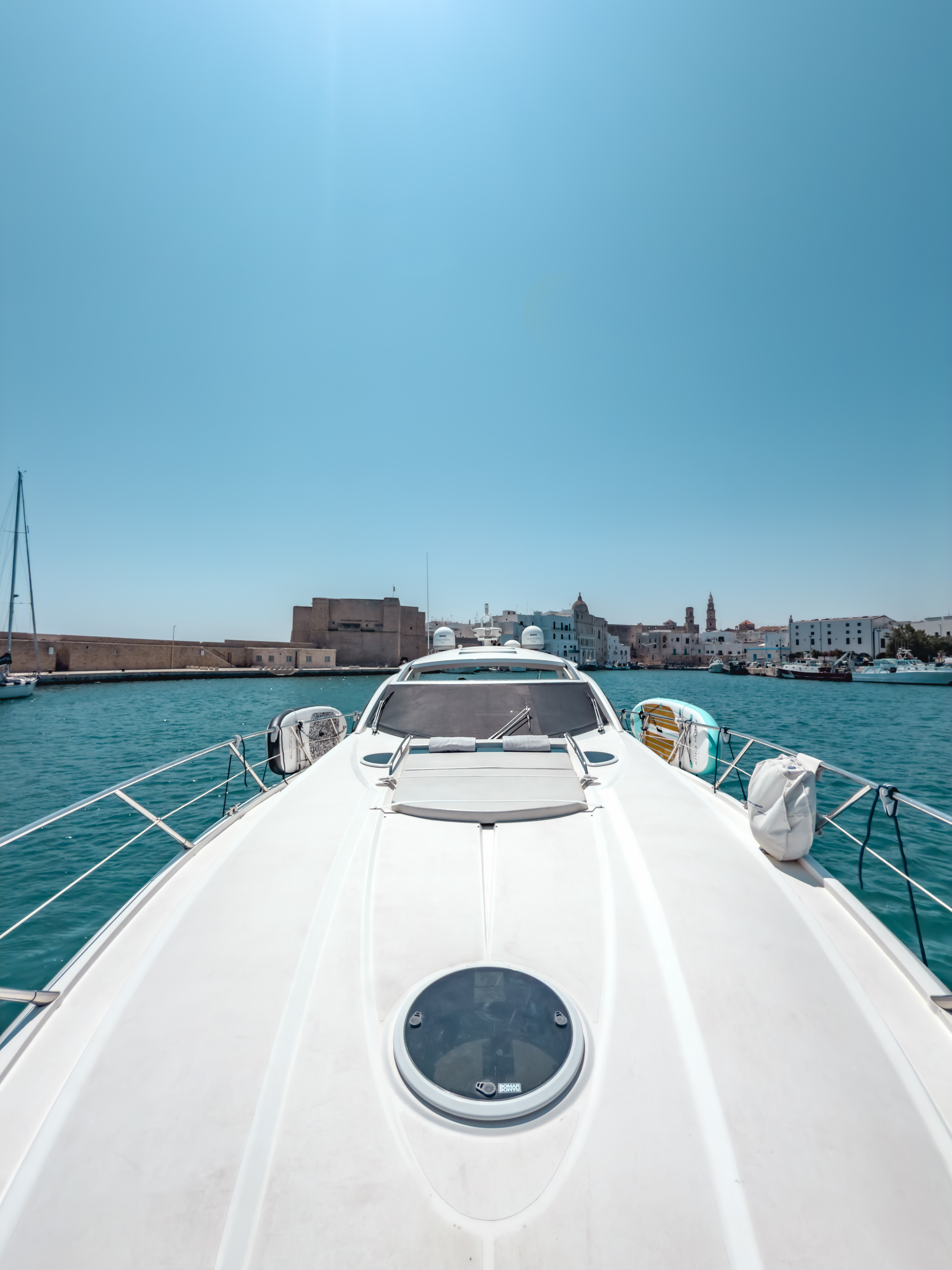 Sunseeker 53 bow at sea